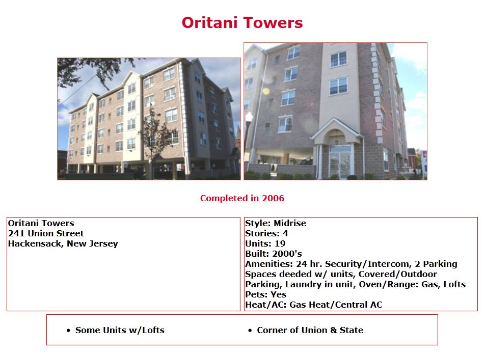 Oritani Towers